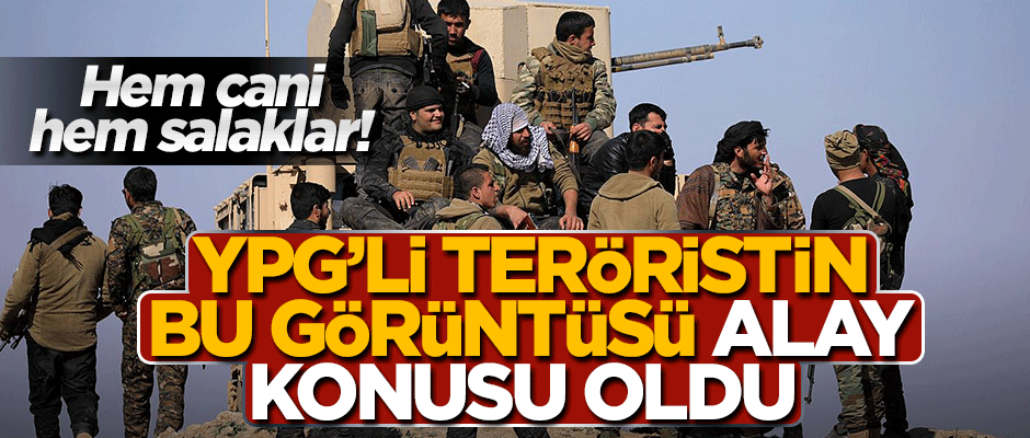 Hem cani hem salaklar! Dürbün kapağını açmadan ateş eden YPG'li terörist alay konusu oldu
