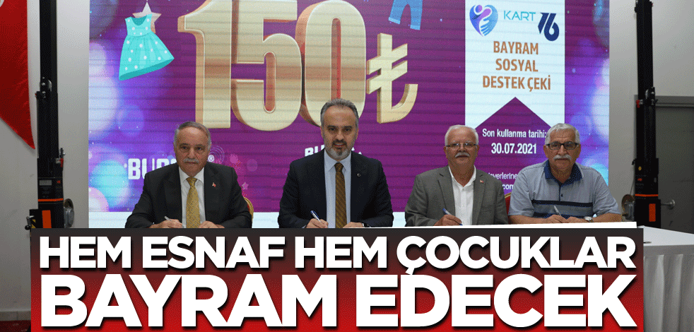 Hem esnaf hem çocuklar bayram edecek