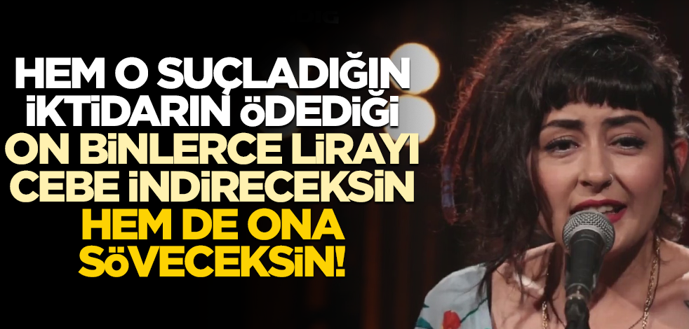 Hem o suçladığın iktidarın ödediği on binlerce lirayı cebe indireceksin, hem de ona söveceksin!