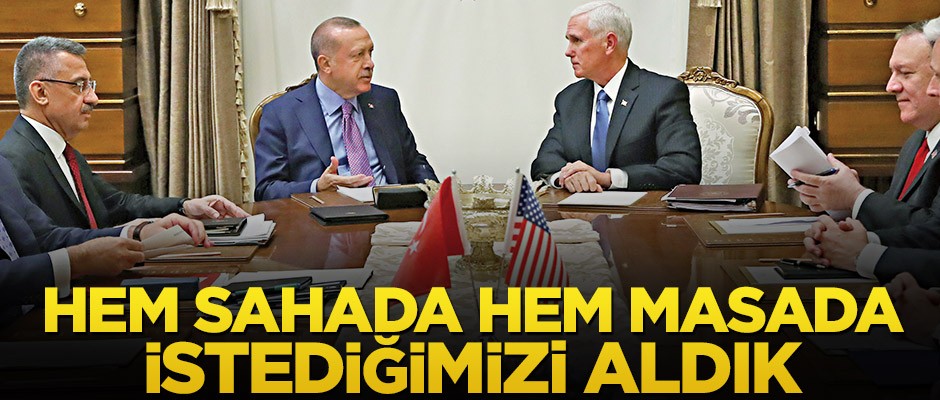 Hem sahada, hem masada istediğimizi aldık