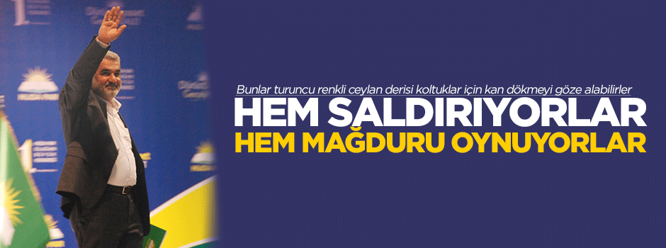 Hem saldırıyorlar hem mağduru oynuyorlar