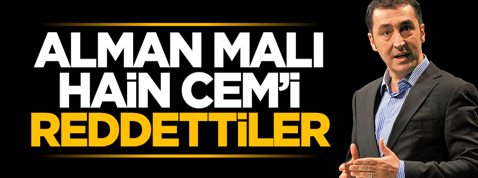 Hemşerileri Alman malı Cem Özdemir'i reddetti