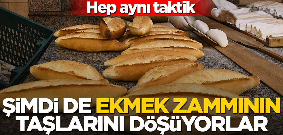 Hep aynı taktik! Şimdi de ekmek zammının taşlarını döşüyorlar