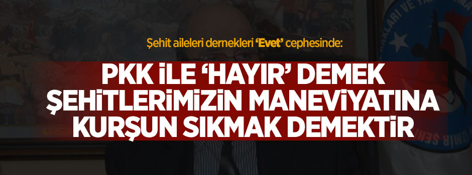 Her evet PKK’ya sıkılan bir kurşundur