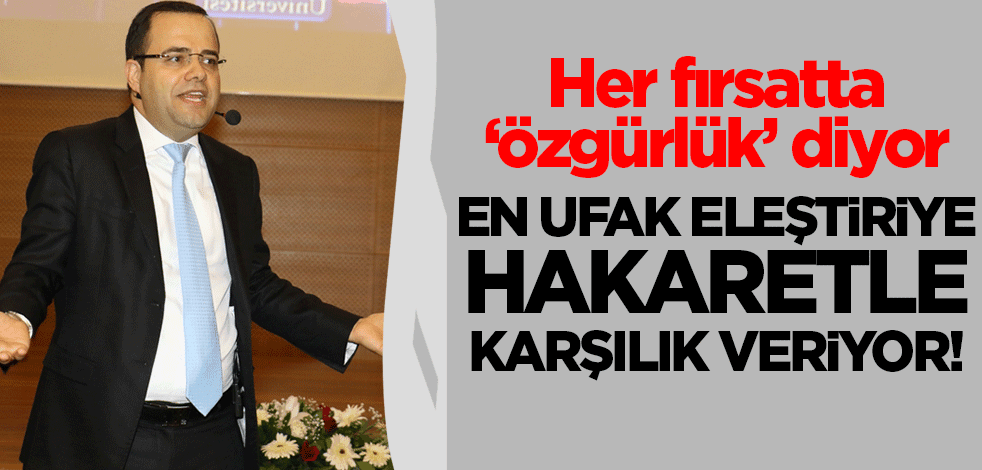 Her fırsatta 'özgürlük'ten dem vuruyor! Özgür Demirtaş en ufak eleştiride hakaret yolunu seçiyor