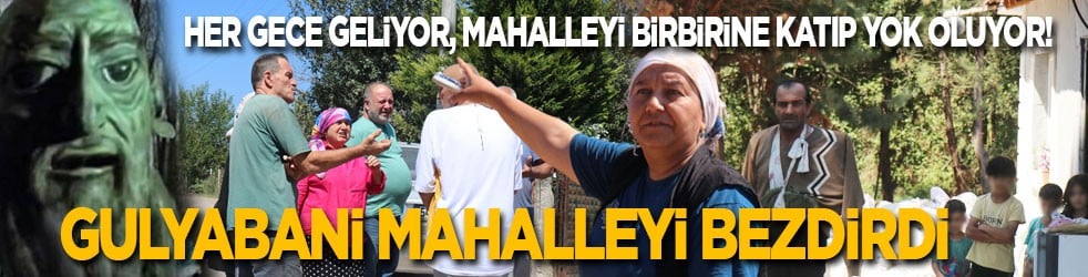 Her gece geliyor, mahalleyi birbirine katıp yok oluyor! Bir türlü yakalanamayan Gulyabani mahalleyi canından bezdirdi
