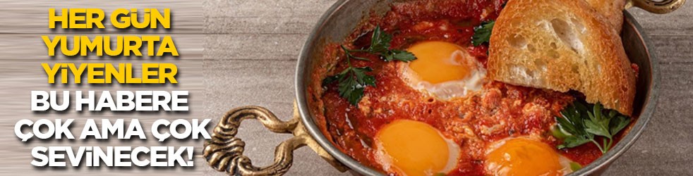 Her gün yumurta yiyenler bu habere çok sevinecek!