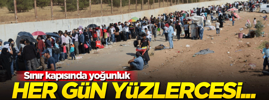 Her gün yüzlercesi geri dönüyor! Sınır kapısında yoğunluk...