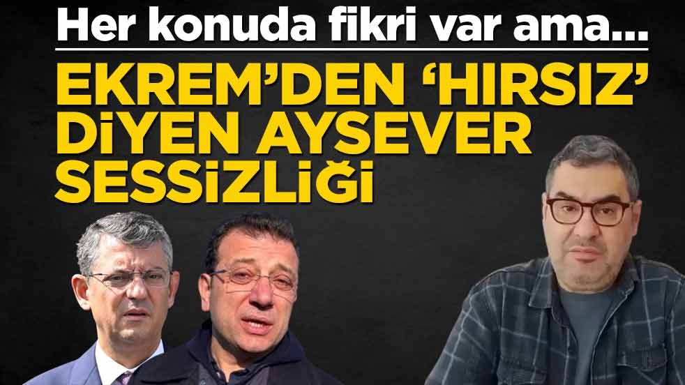 Her konuda fikri var ama… Ekrem’den ‘hırsız’ diyen Aysever sessizliği