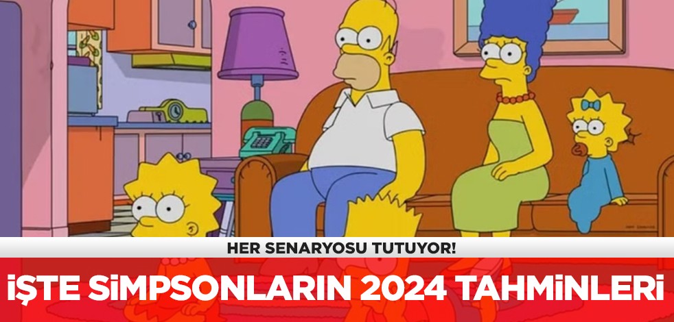 Her senaryosu tutuyor! İşte Simpsonların 2024 tahminleri