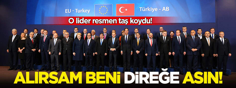 Her şeyi o lider bozuyor! Resmen taş koydu