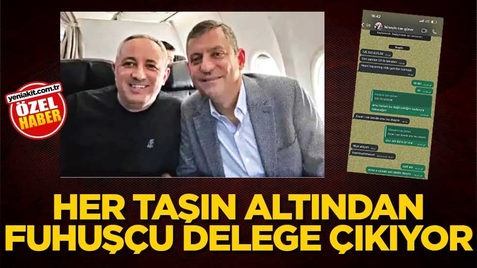 Her taşın altından fuhuşçu delege çıkıyor