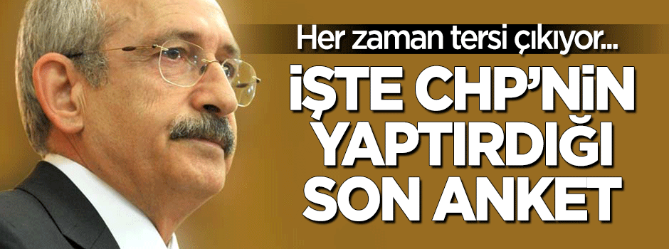 Her zaman tersi çıkıyor... İşte CHP'nin yaptırdığı son referandum anketi!
