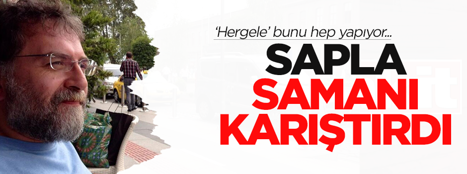 Hergele sapla samanı karıştırdı