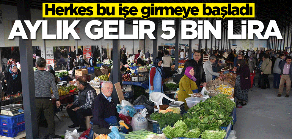 Herkes bu işe girmeye başladı! Aylık gelir 5 bin lira