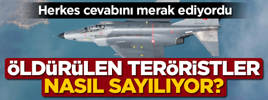 Herkes cevabını merak ediyordu... Öldürülen teröristler nasıl sayılıyor?