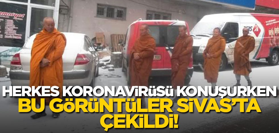 Herkes koronavirüsü konuşurken bu görüntüler Sivas'ta çekildi!