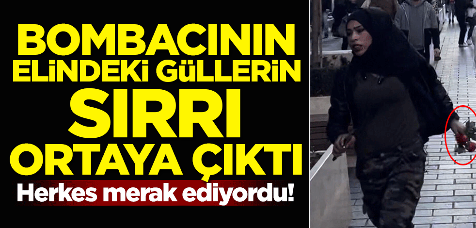 Herkes merak ediyordu! Bombacının elindeki güllerin sırrı ortaya çıktı