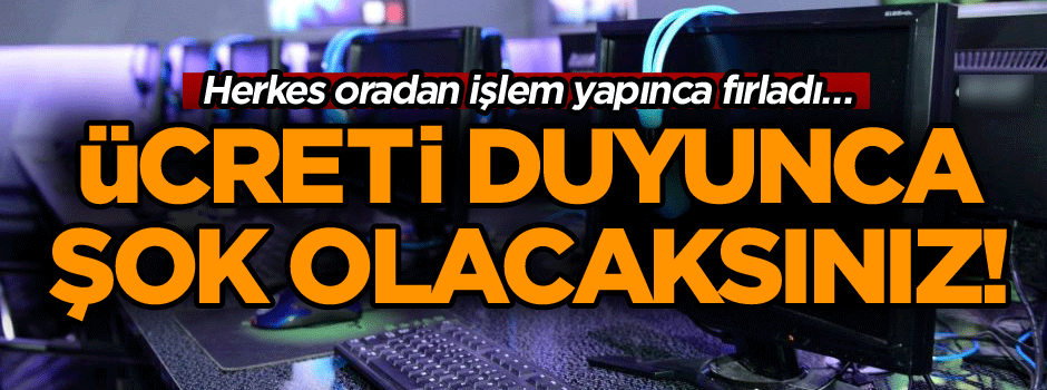 Herkes oradan işlem yapınca fırladı… Ücreti duyunca şok olacaksınız!