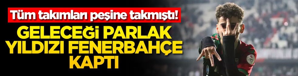 Herkes peşinde düşmüştü! Geleceği parlak yıldızı Fenerbahçe kaptı