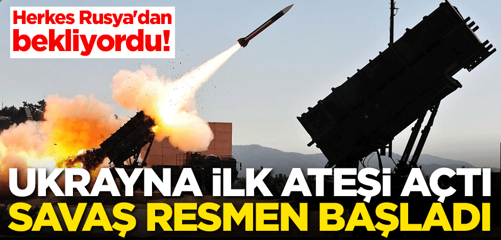 Herkes Rusya'dan bekliyordu! Ukrayna ilk ateşi açtı, savaş resmen başladı