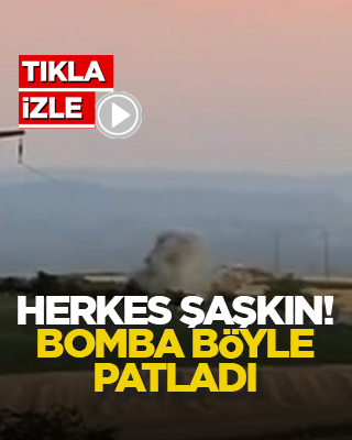 Herkes şaşkın! Bomba böyle patladı
