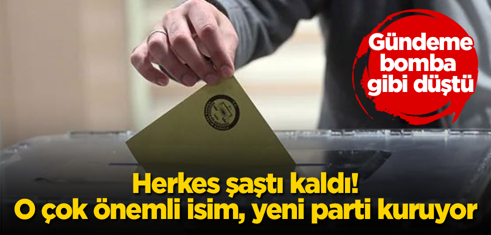 Herkes şaştı kaldı! O çok önemli isim, yeni parti kuruyor