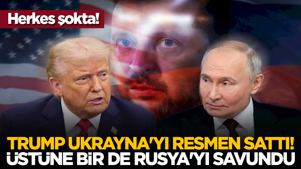 Herkes şokta! Trump Ukrayna'yı resmen sattı! Rusya'yı böyle savundu