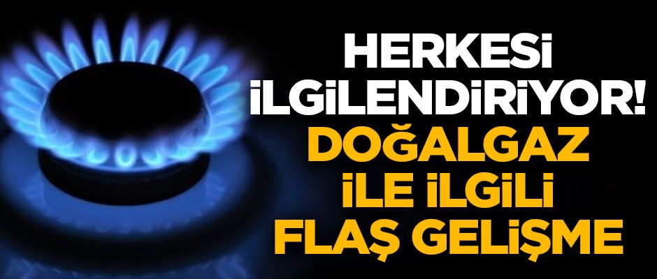 Herkesi ilgilendiriyor! Doğalgaz fiyatlarıyla ilgili flaş gelişme