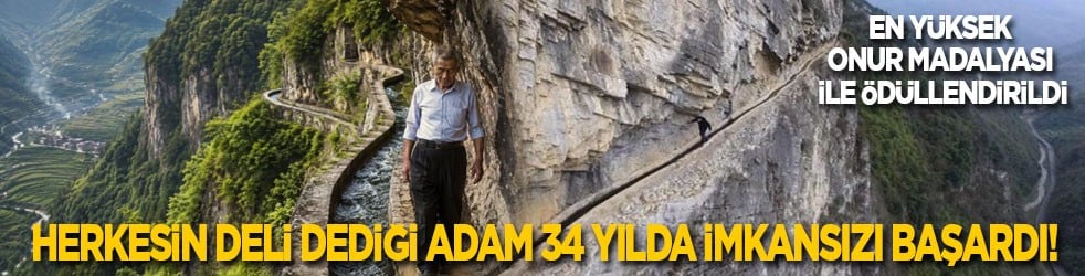 Herkesin deli dediği adam 34 yılda imkansızı başardı! Ülkesinin en yüksek onur madalyası ile ödüllendirildi