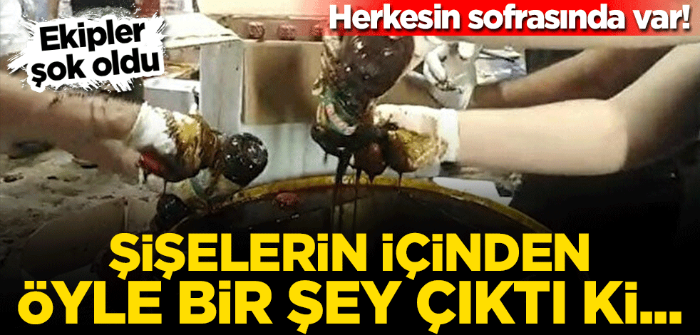 Herkesin sofrasında var! Şişelerin içinden öyle bir şey çıktı ki... Ekip şok oldu