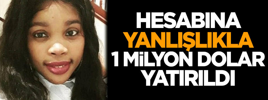 Hesabına yanlışlıkla 1 milyon dolar yatırıldı