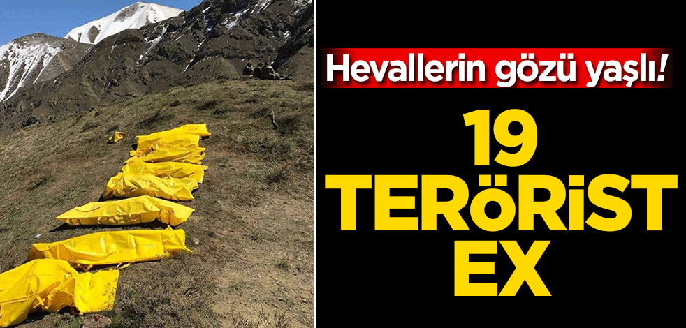 Hevallerin gözü yaşlı! 19 terörist yok edildi
