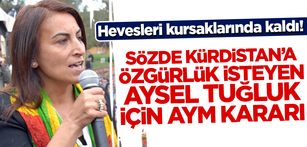 Hevesleri kursaklarında kaldı! Aysel Tuğluk için AYM kararı