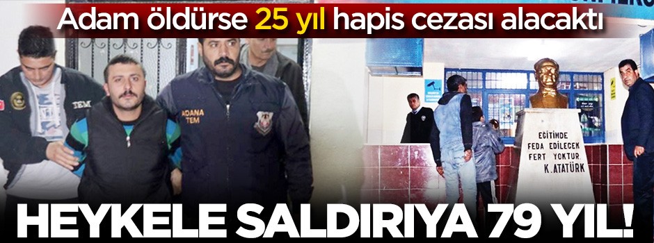 Heykele saldırıya 79 yıl hapis cezası istendi