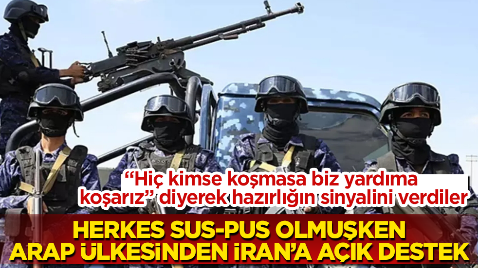 “Hiç kimse koşmasa biz yardıma koşarız” diyerek hazırlığın sinyalini verdiler! Herkes sus-pus olmuşken, Arap ülkesinden İran’a açık destek