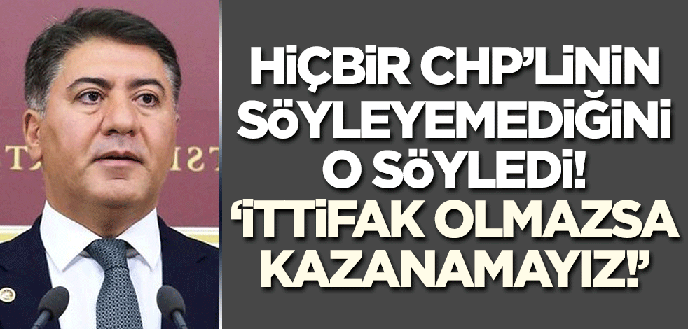 Hiçbir CHP'linin söyleyemediğini Murat Emir söyledi: İttifaksız yereli de kazanamayız!