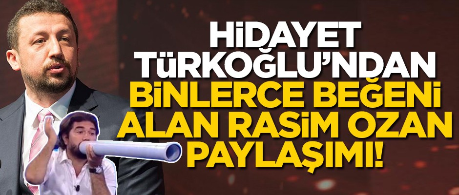 Hidayet Türkoğlu'ndan binlerce beğeni alan "Rasim Ozan" mesajı!