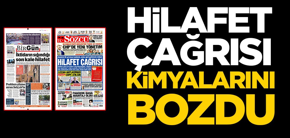 Hilafet çağrısı kimyalarını bozdu