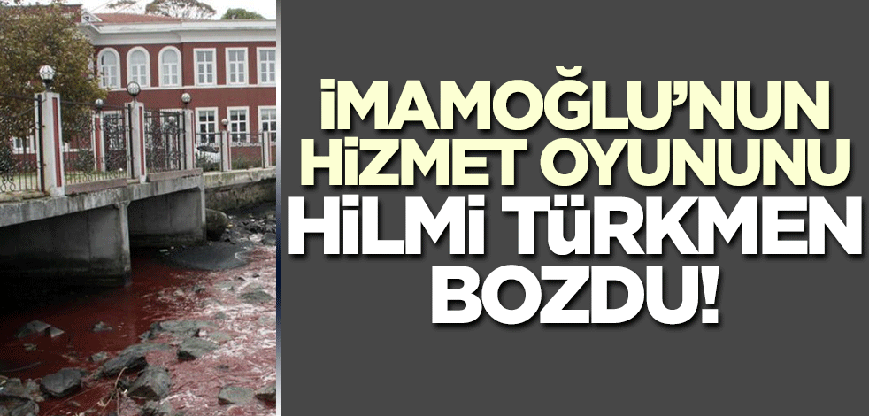 Hilmi Türkmen İmamoğlu'nun 'hizmet' oyununu böyle bozdu!