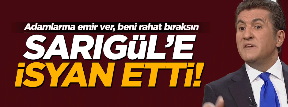 Hıncal Uluç Sarıgül'e isyan etti!