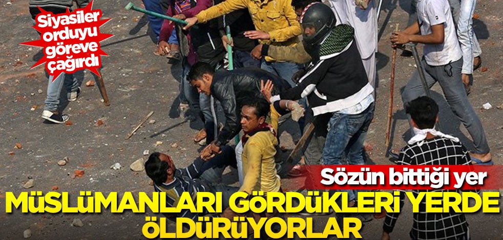 Hindistan'da büyük zulüm! Gördükleri yerde Müslümanlara işkence ediyorlar