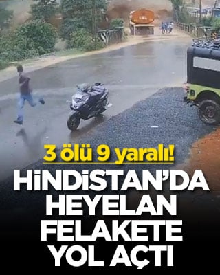 Hindistan’da heyelan felakete yol açtı! 3 ölü 9 yaralı