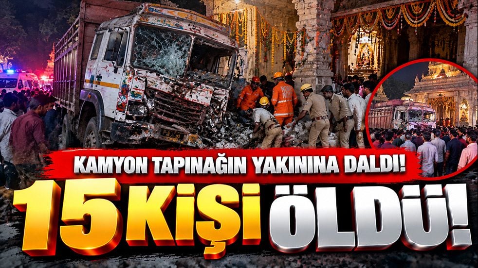 Hindistan’da tapınak önünde facia! Kamyon kalabalığın arasına daldı