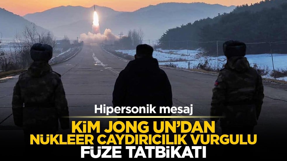 Hipersonik mesaj: Kim Jong Un’dan nükleer caydırıcılık vurgulu füze tatbikatı
