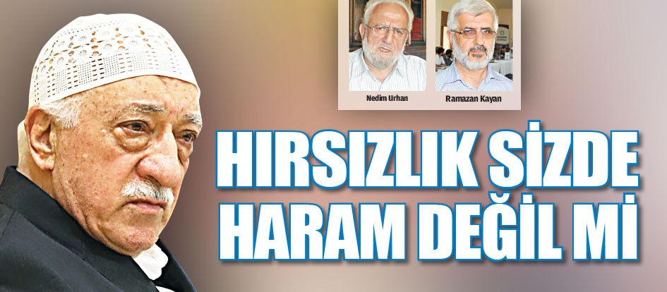 Hırsızlık sizde haram değil mi