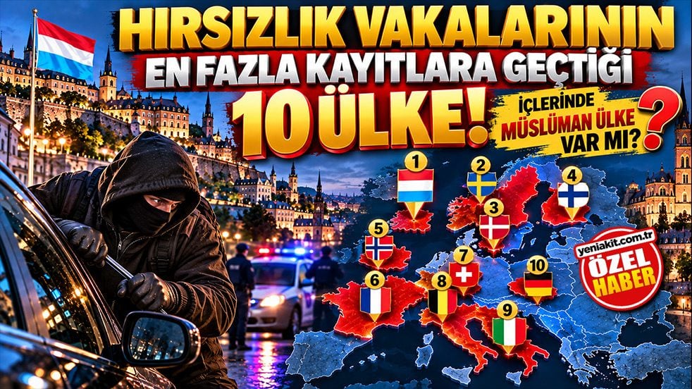 Hırsızlık vakalarının en fazla kayıtlara geçtiği 10 ülke! İçlerinde Müslüman ülke var mı?