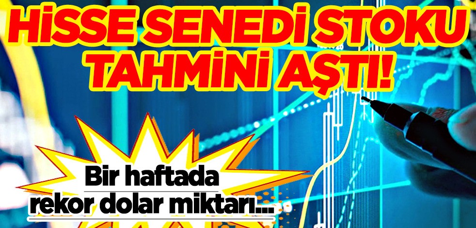 Hisse senedi stoku tahmini aştı! Yabancılarda bir haftada 259 milyon doları buldu! Bu dalgalanma verileri...