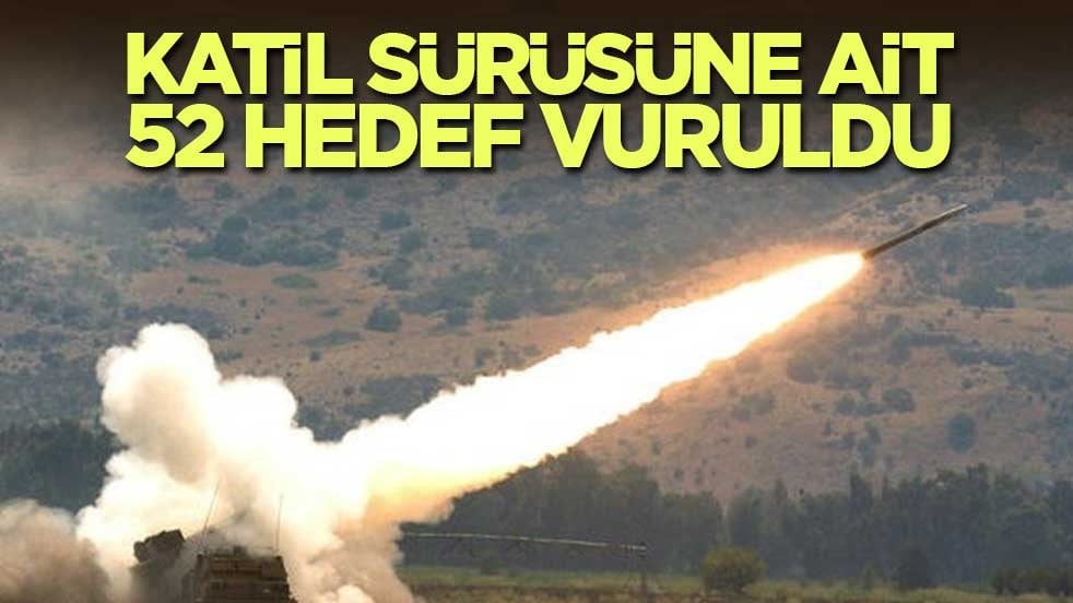 Hizbullah, katil sürüsüne ait 52 hedefi vurdu