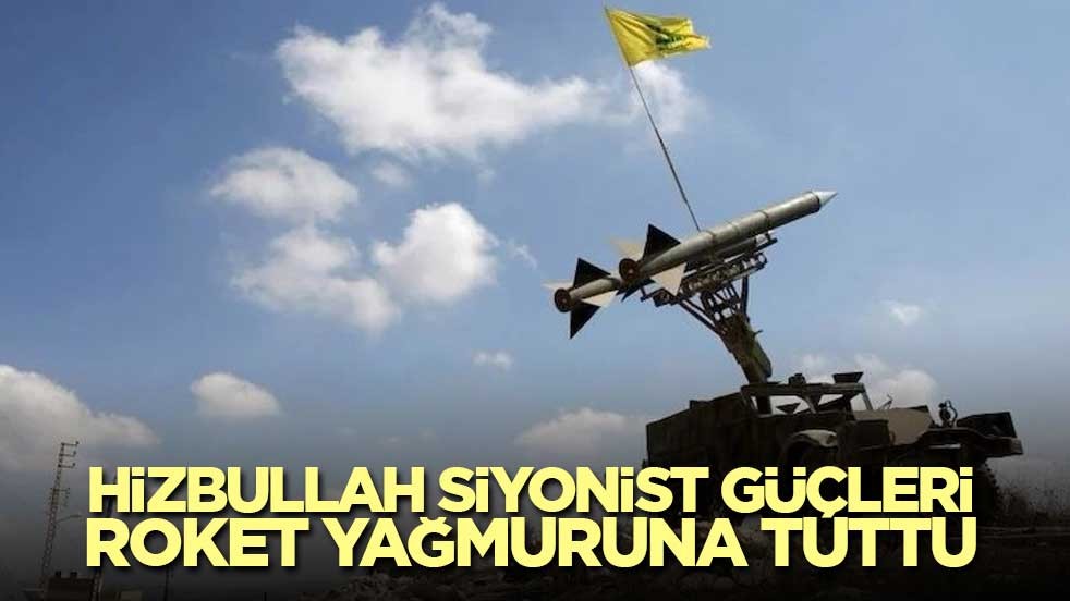 Hizbullah Siyonist güçleri roket yağmuruna tuttu